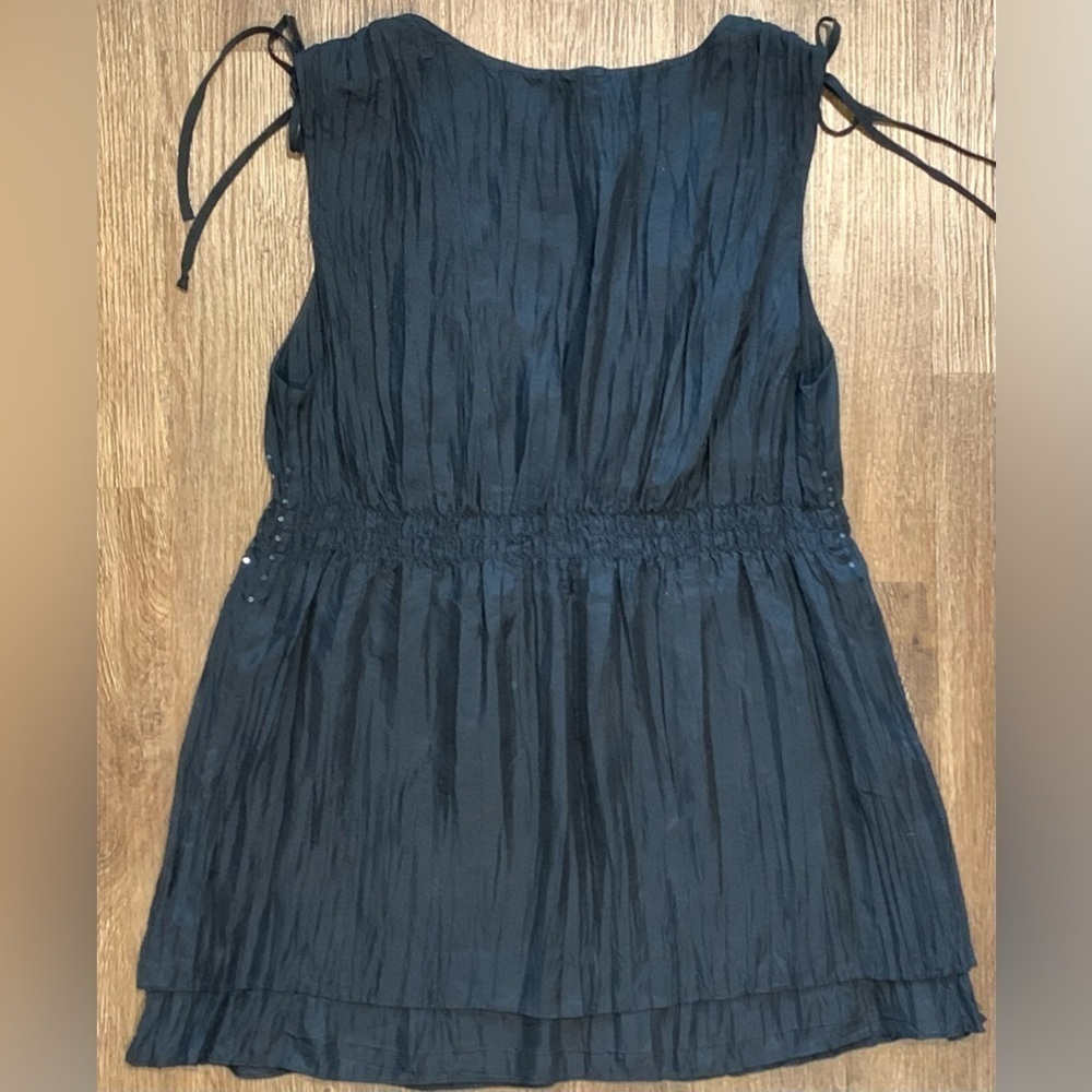 Excellent Condition, Express, Vintage 90s/Y2K, 100% Silk Sequin Waist Top, Sz XS - Picture 5 of 9